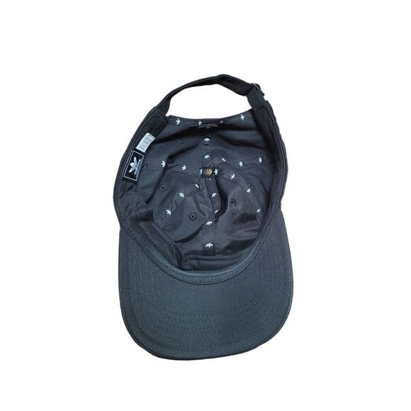 ADIDAS Original Canvas Black Trefoil Logo Adjustable Baseball Dad Hat Cap - Picture 5 of 6